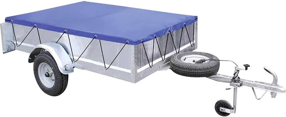 Aanhanger-vlakzeil met rubberen riem 2075x1140x50mm