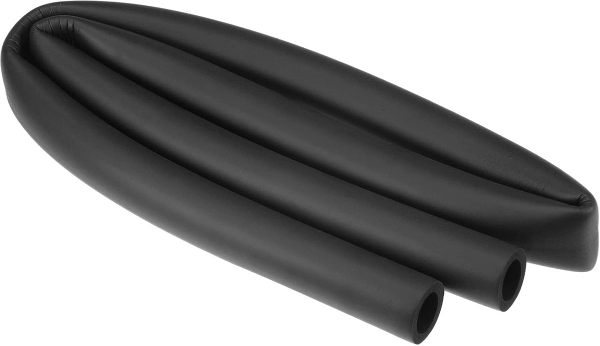 Schuimrubberen handgreep, slang, flexibel, antislip, 20 mm x 30 mm, 1 m, voor meubels en industrie en elektronische apparaten, zwart