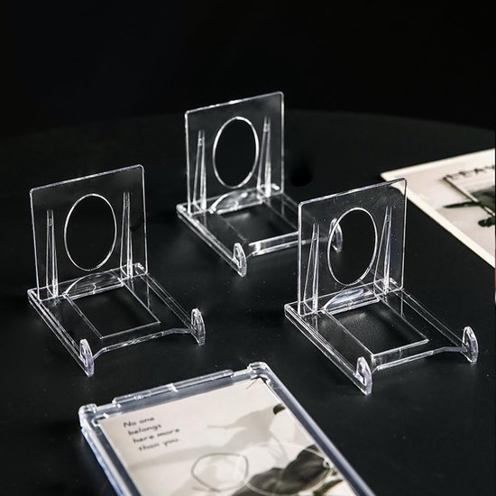 6 Stuks Acryl Bordenstandaard - Kleine Transparante Verstelbare Decoratieve Plaathouder - Fotostandaard Voor Fotodisplays, Borden, Frames — afbeelding 5