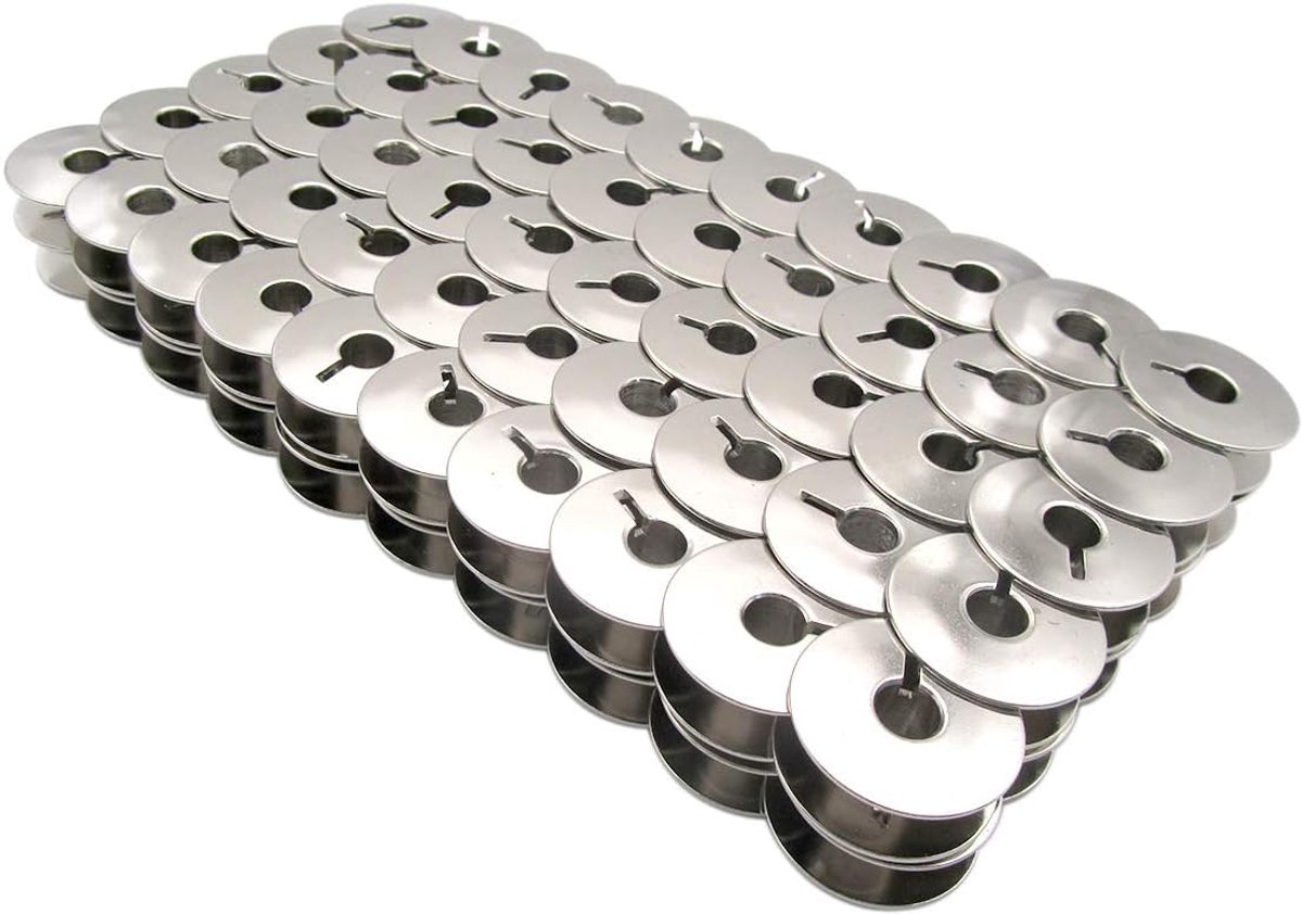 merk-#9033S Metalen spoel Compatibel met/vervanging voor Pfaff merk Home 130,230,360,1197,1471,1473,1475,1520,1530,2024,2025,2026,7560 Industrieel138,238,335,438,463 Adler merk 67,68,69(100PCS)