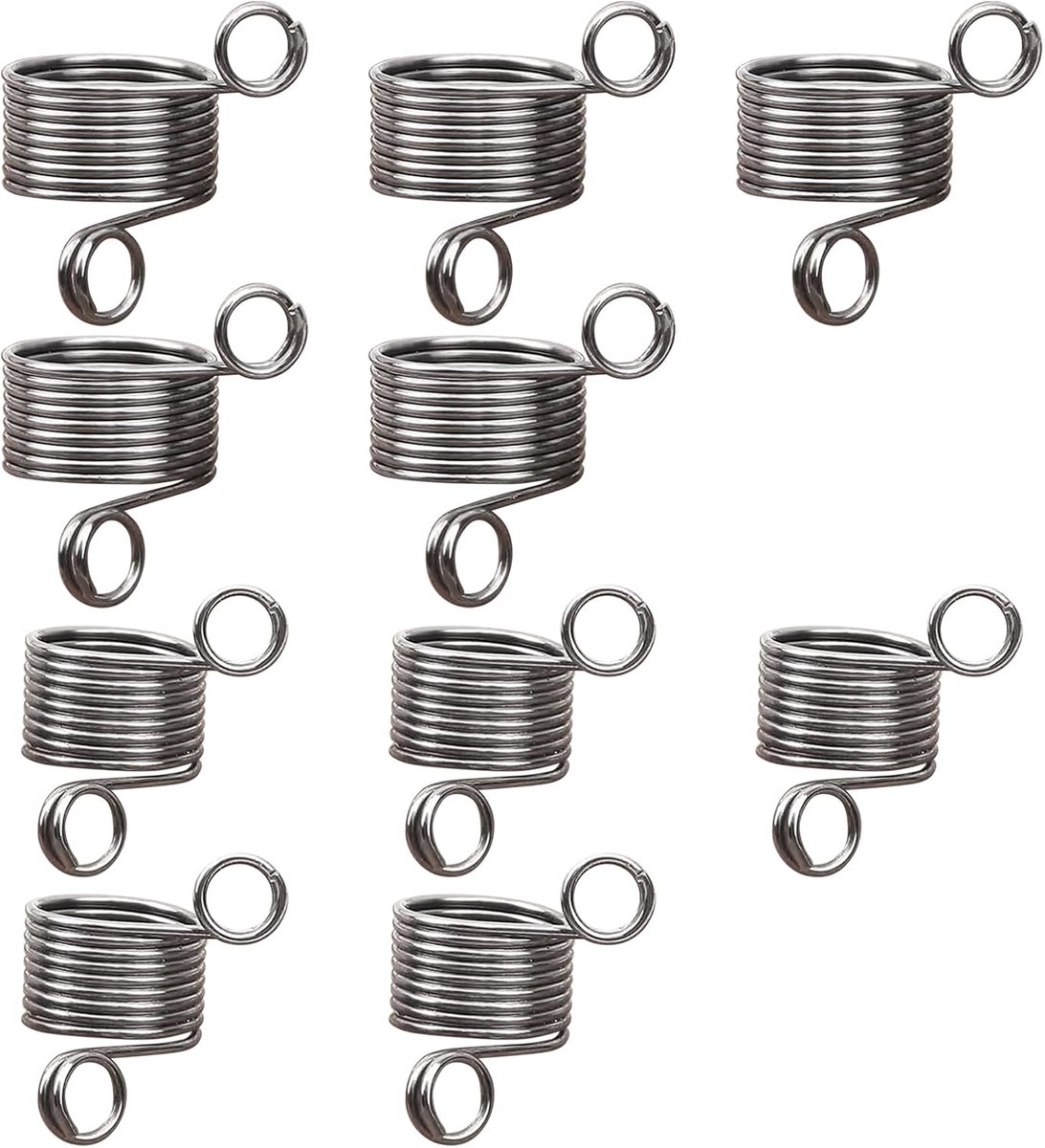 10 Stuks Roestvrijstaal Haakringen voor Vingers, Garengeleider Breivingerhoed voor breiring Haakaccessoires voor Breien, Handige Breitruivingsspoel gevlochten ring gebreide trui vingerspoel(17/19 mm)