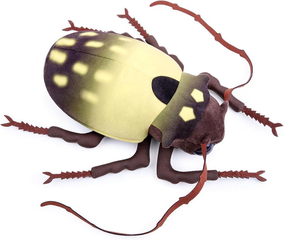 lilizzhoumax Pluche dier, longicorn 9,4 inch insect, schattig zacht speelgoed, poppen, dieren, kinderen en vrienden, cadeau voor verjaardagsfeest, knuffelig verzamelen, woondecoratie, bruin