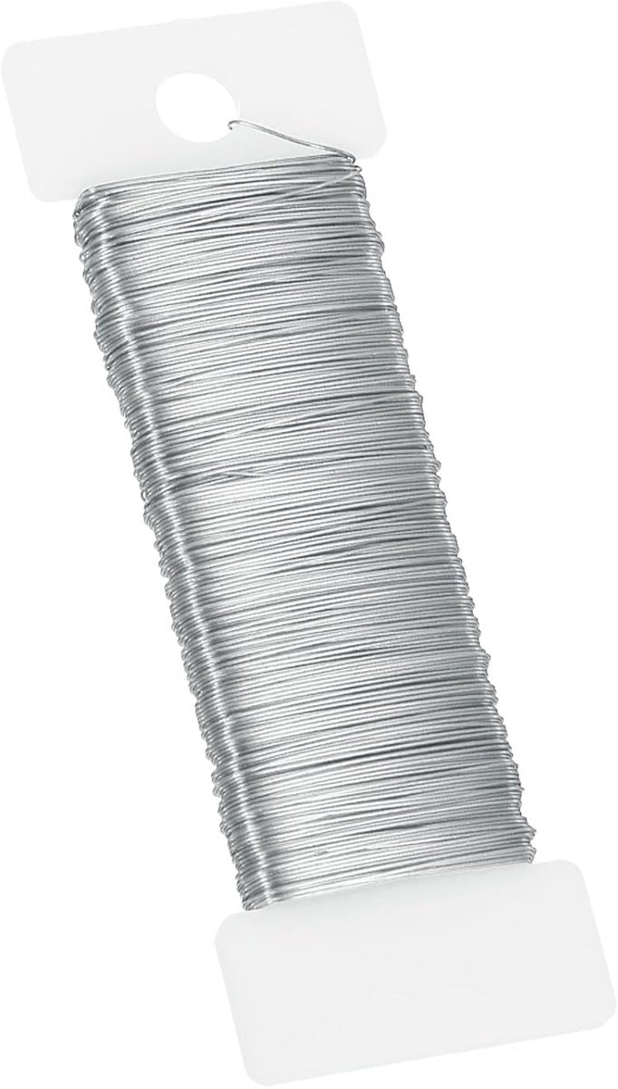 Draad voor paddlebloemen, 66 meter, 100 m, draad voor bloemenkrangementen en kunsthandwerk, zilver