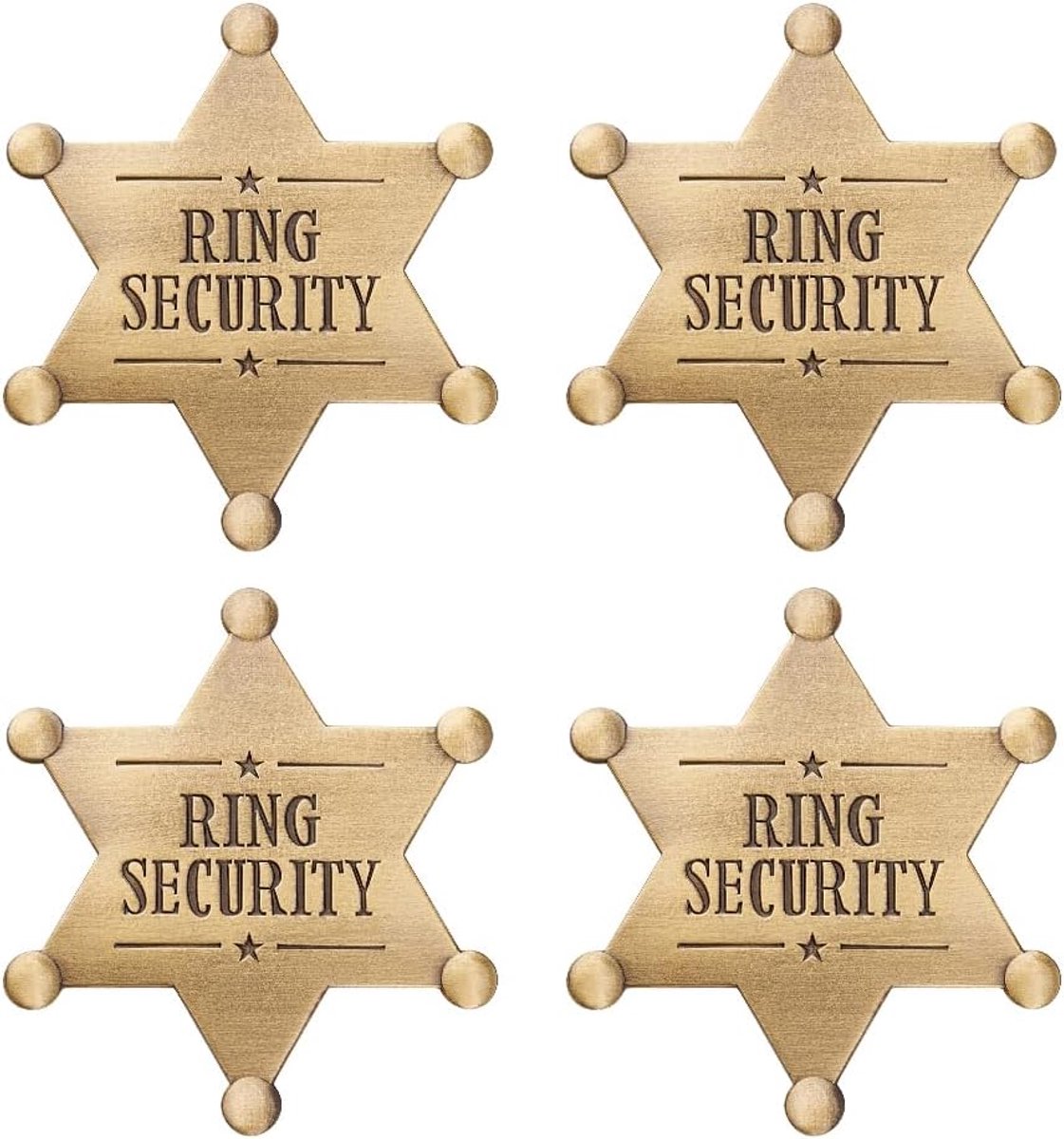 4 stuks ring veiligheidsbadge metalen ring drager badge bruiloft borstpin veiligheidsring drager geschenk metalen ringdrager geschenkaccessoires voor bruiloft aandenken, feest, repetitie
