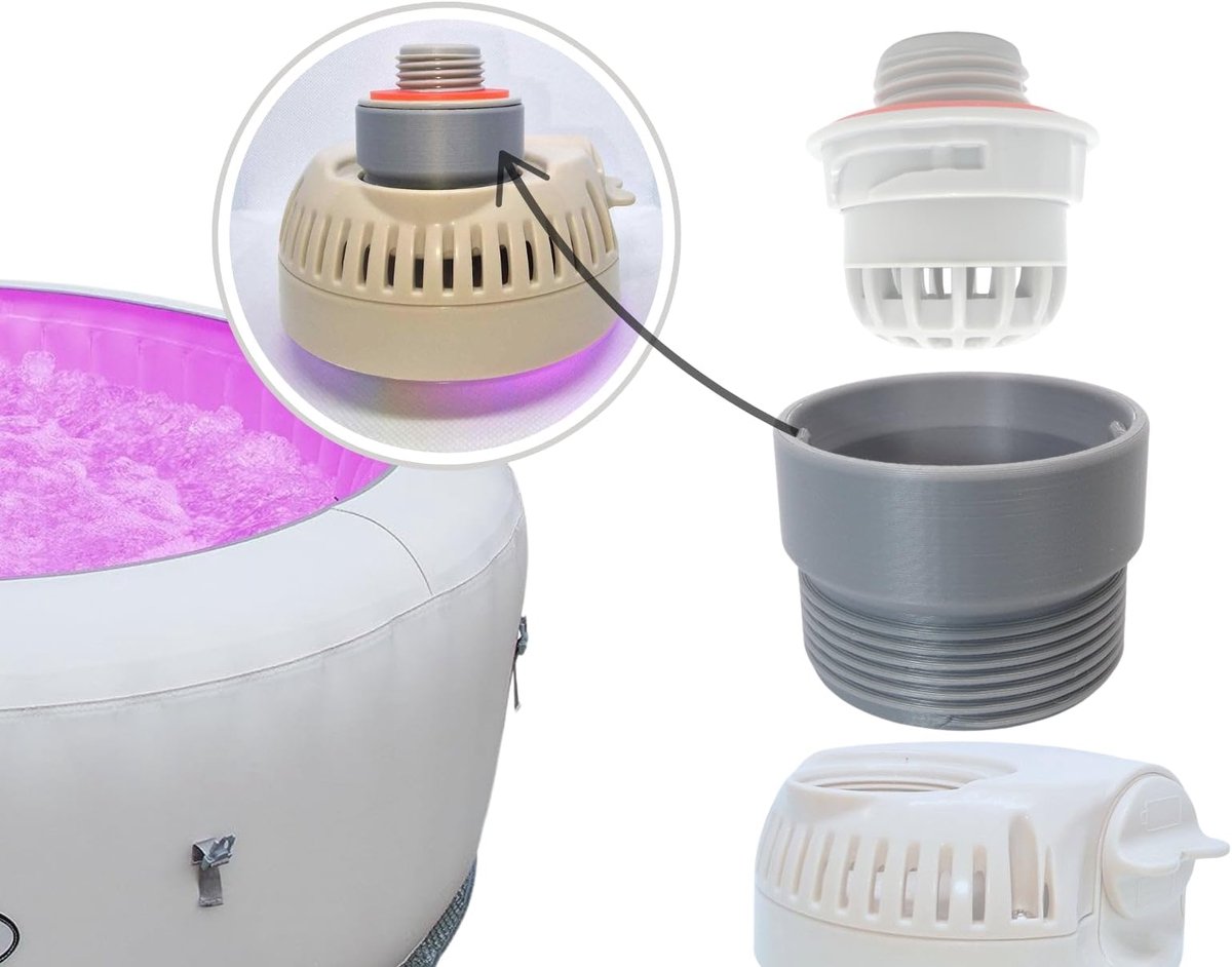 SnelShoppen - Aangepaste LED-lichtadapterconverter voor Bestway Lay Z Spa Salu Spa en Coleman opblaasbare bubbelbaden - Geschikt voor LED-verlichting