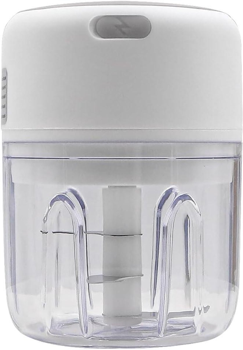 Elektrische Voedselsnijder - Mini Hakmolen - Keuken Assistent - Draadloos Oplaadbaar - 250ML - Wit