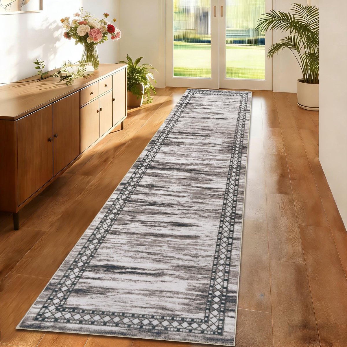 SnelShoppen - Antislip Vloerkleed Loper 65 x 300 cm - Taupe Tapijtloper voor Hal, Entree, Slaapkamer, Keuken en Woonkamer - Perfect voor Wasruimte en