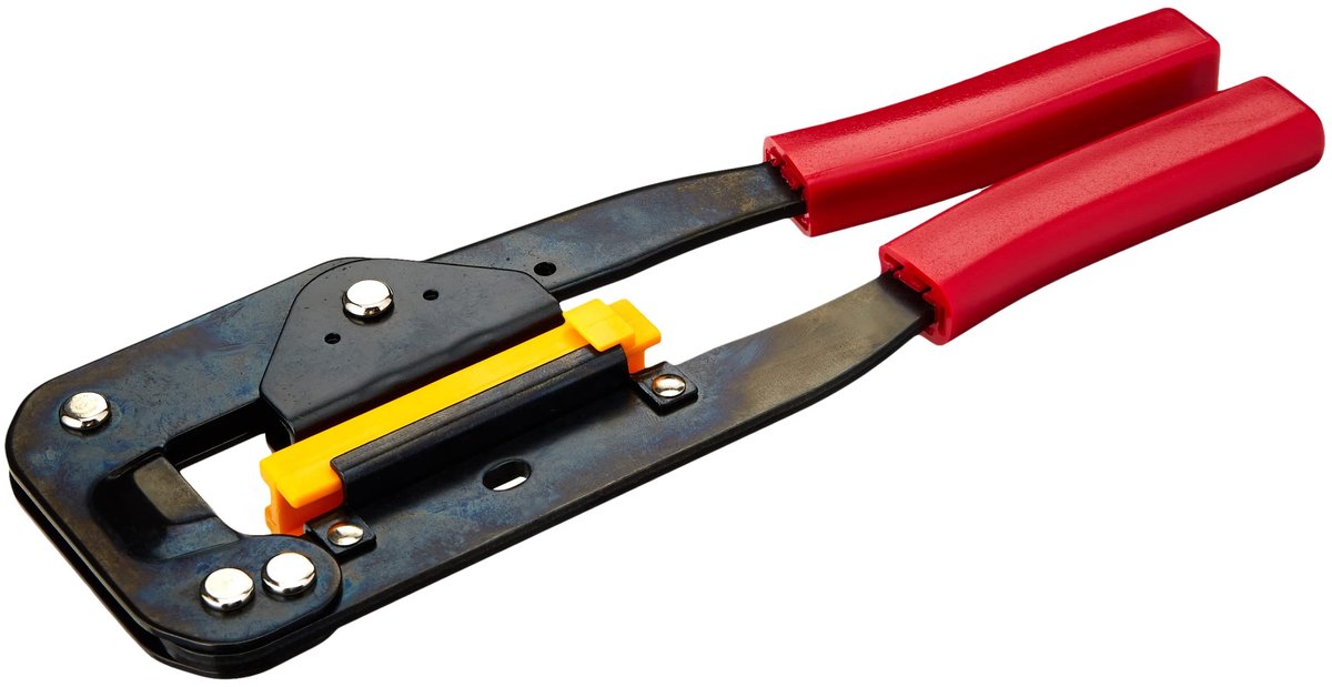 SnelShoppen - IDC HT-214 Lint Kabel Krimptang Zwart - Professionele Kabels, Krimpen, Gereedschap, Handzaam, Voor Elektrische Klussen, Thuis en Werkpla
