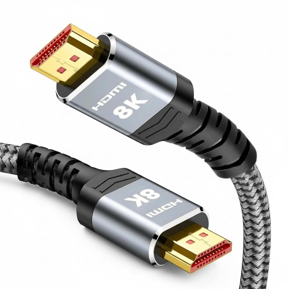 HDMI Kabel 2.1, 48 Gbit/s, 2 m, Ultra High Speed voor 8K, 4K en 2K Gaming met Dolby Atmos en HDR ondersteuning
