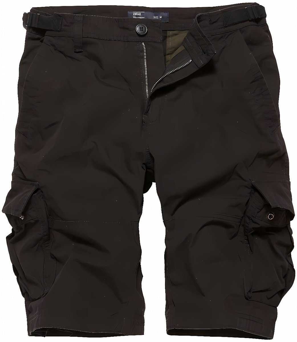 Vintage Industries Bermuda Cargostyle Terrance-short Zwart