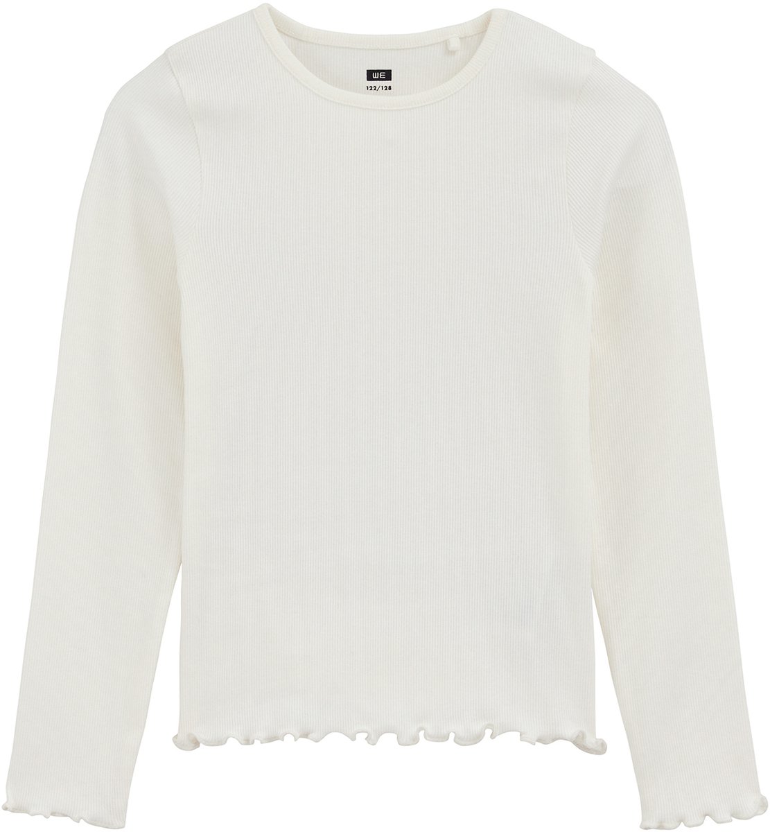WE Fashion Meisjes T-shirt van ribstof