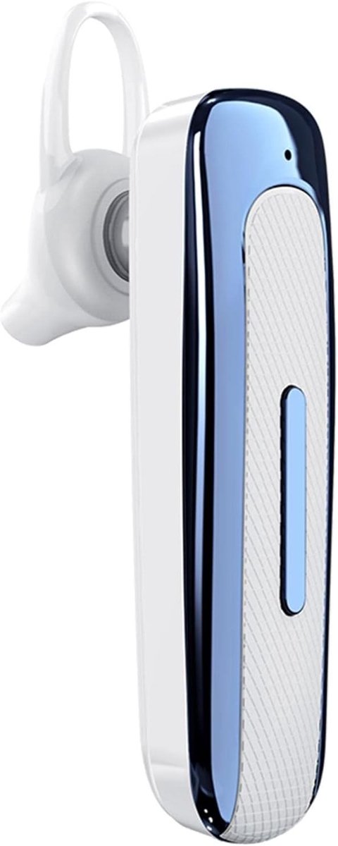 Draadloze Bluetooth Headset voor Handsfree Gebruik, Stereo Hoofdtelefoon voor Sport, Zaken en Veilig Rijden, Ideaal voor Hardlopen en Activiteiten (Wit Blauw)