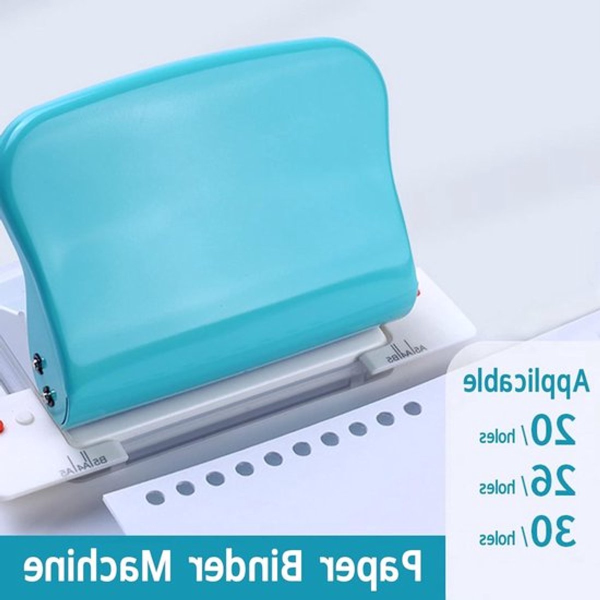Draagbare spiraalbindmachine voor 10 vellen, met perforator en 9.5 mm gatafstand, ideaal voor A4, B5, A5, A7 en A6 DIY projecten