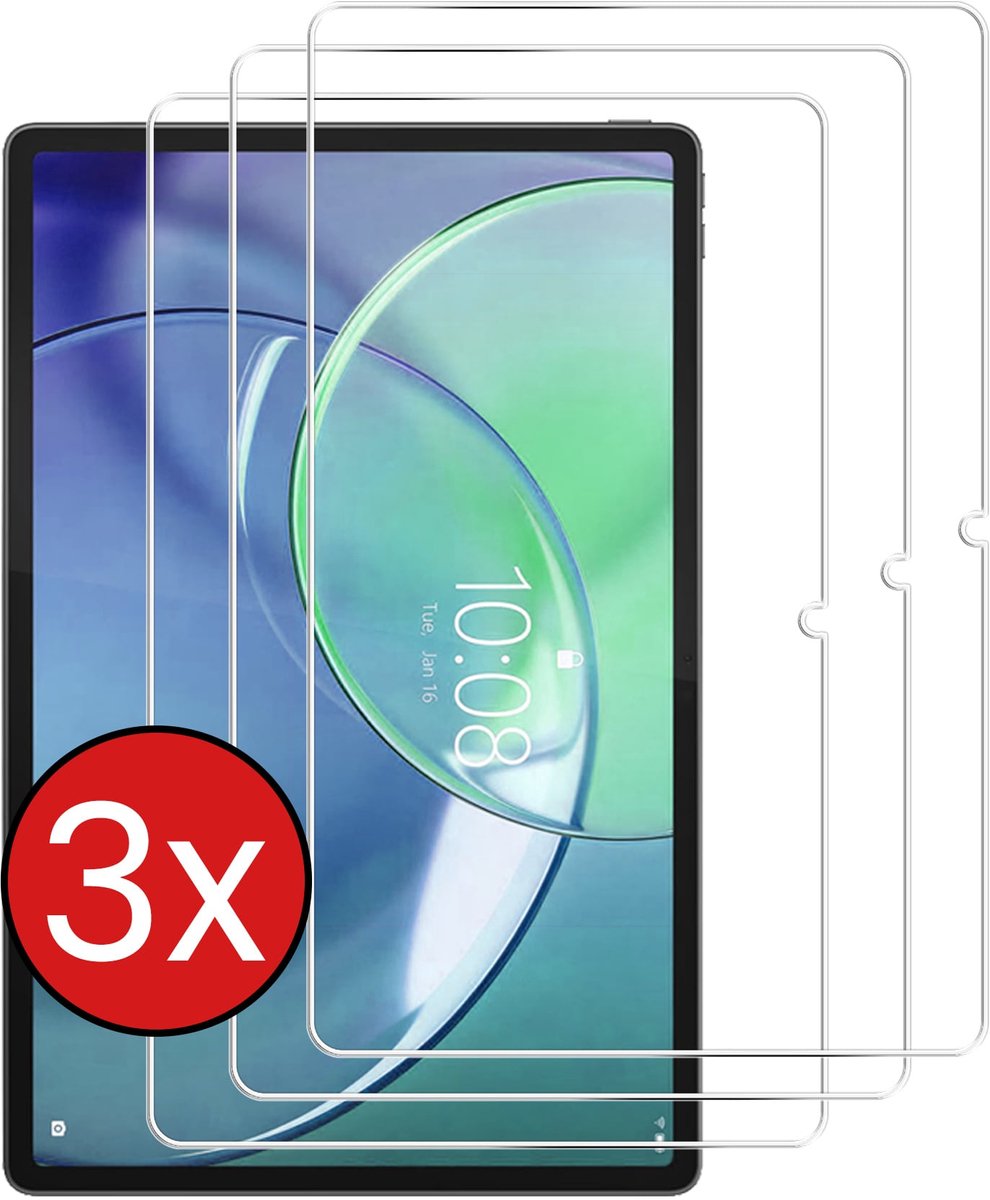 Screenprotector - 3 Stuks - Geschikt voor Lenovo Idea Tab Pro Gen 2 - Extra Sterk - Beschermglas - Gehard Glas - Tempered Glass - Screen Protector