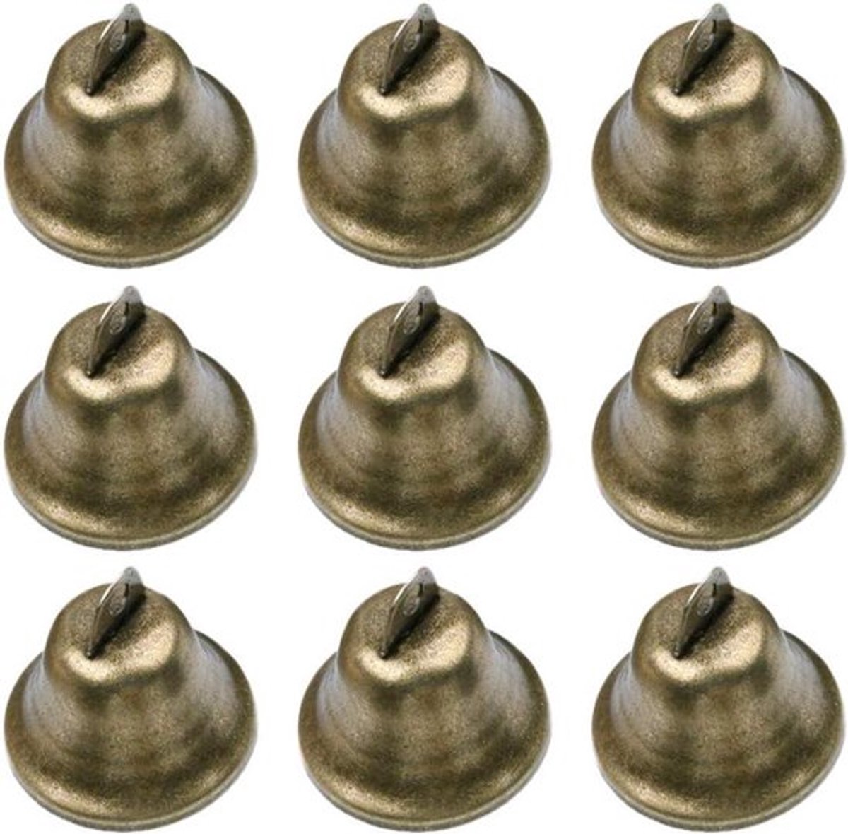Decoratie rammelaar belletjes voor DIY handgemaakte accessoires - Set van 20 bronzen mini Jingle Bells 38 mm