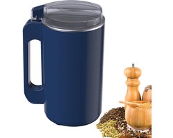 Elektrische Molen - Kruidenkoffiemolen - Fijn Malen - 8 Roestvrijstalen Mesjes - 600 ml Capaciteit - Blauw