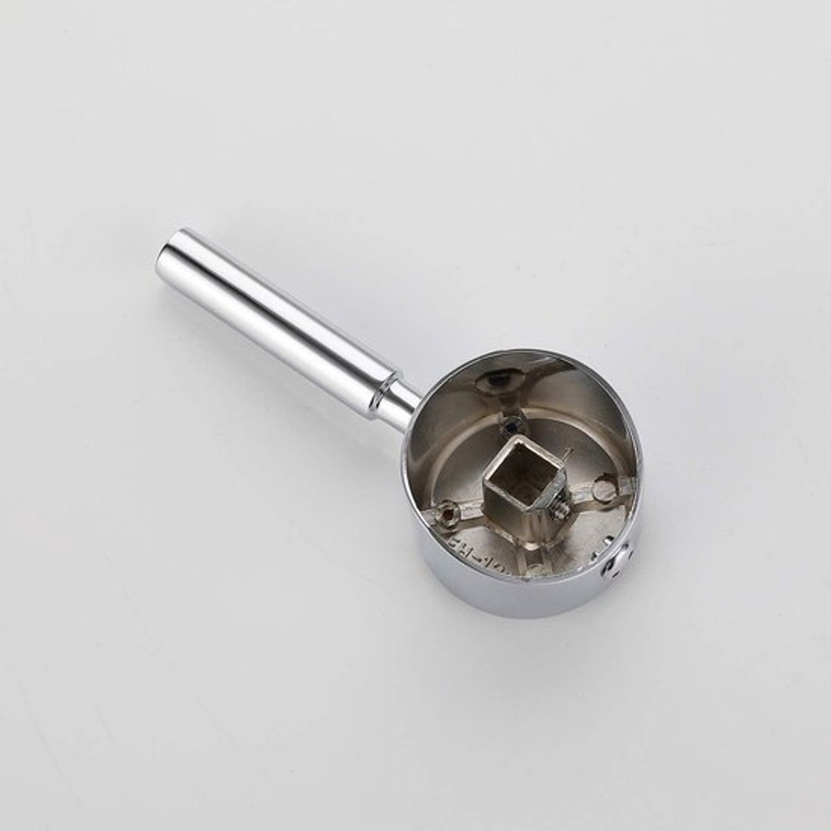Universele kraanhendel voor cartridge 10 x 10 mm - warme en koude kleurknop - vervangende metalen hendel - chroom - eenvoudige installatie