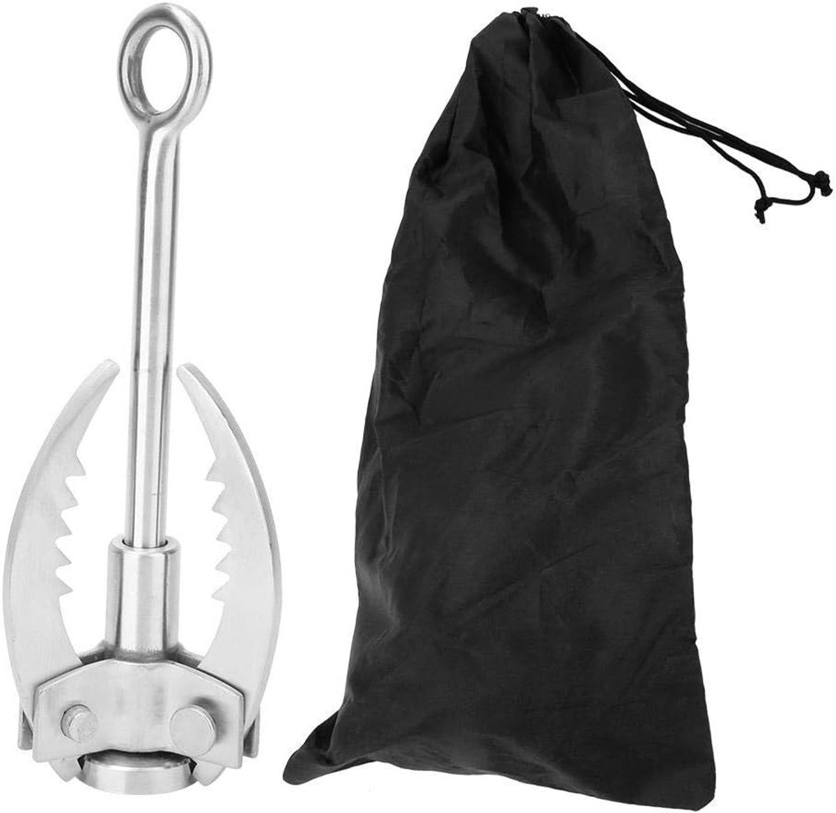 Vouwbare Klimklauwen met 3 Klauwen en Carabiner voor Buitenactiviteiten en Avontuurlijke Tochten