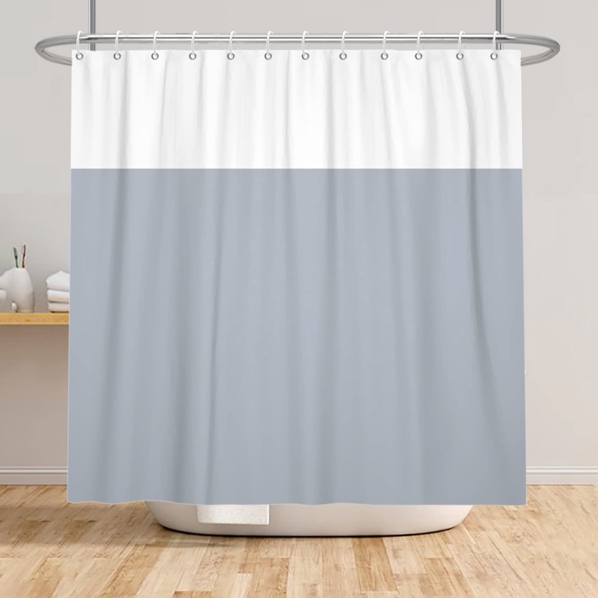 Douchegordijn klassiek traditioneel badgordijn minimalistisch thema badkuip gordijn voor badkamer decor stof polyester waterdicht met haken