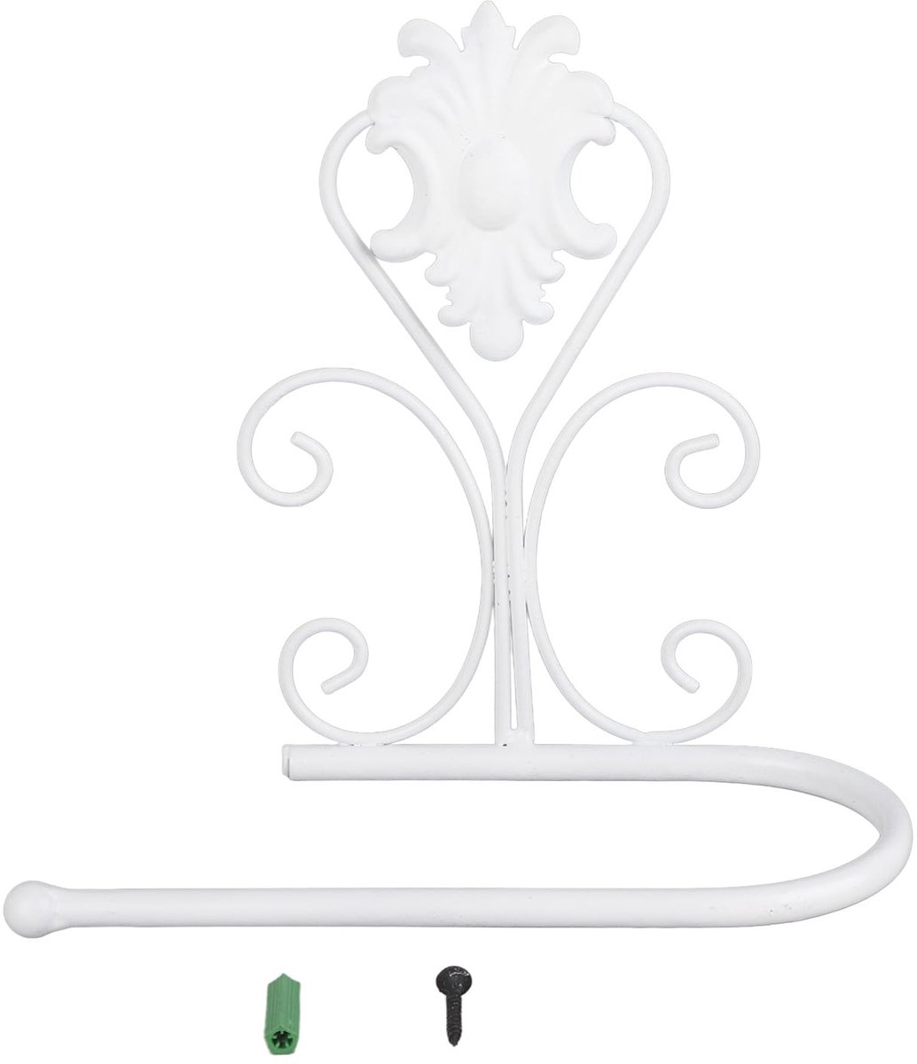 Toiletrolhouder Handdoekhanger Badkamer Papierrolhouder (Wit)