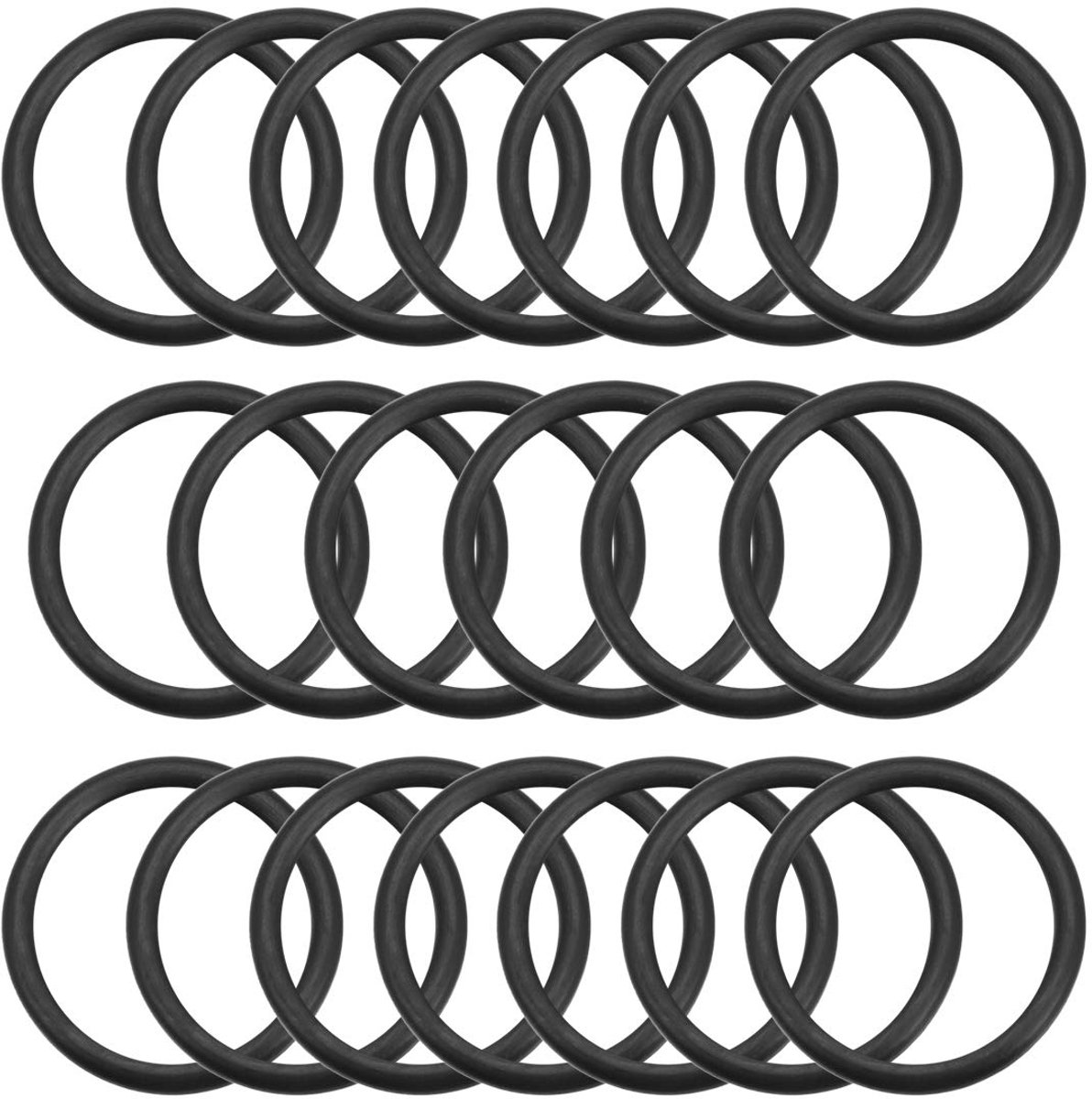 sourcing map O-ring 32 mm OD 25 mm ID 3,5 mm breedte metrisch nitril rubber afdichting, 20 stuks