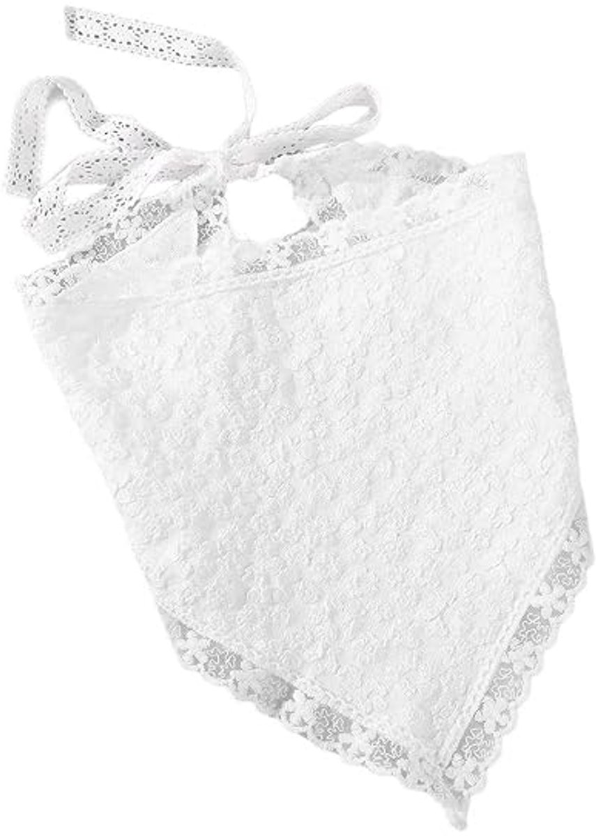 LISM-Kanten sjaal Geschikt voor meisjes, elegante hoofddoek, haarband, fotohoofdtooi Geschikt voor vrouwen, haarbedekking