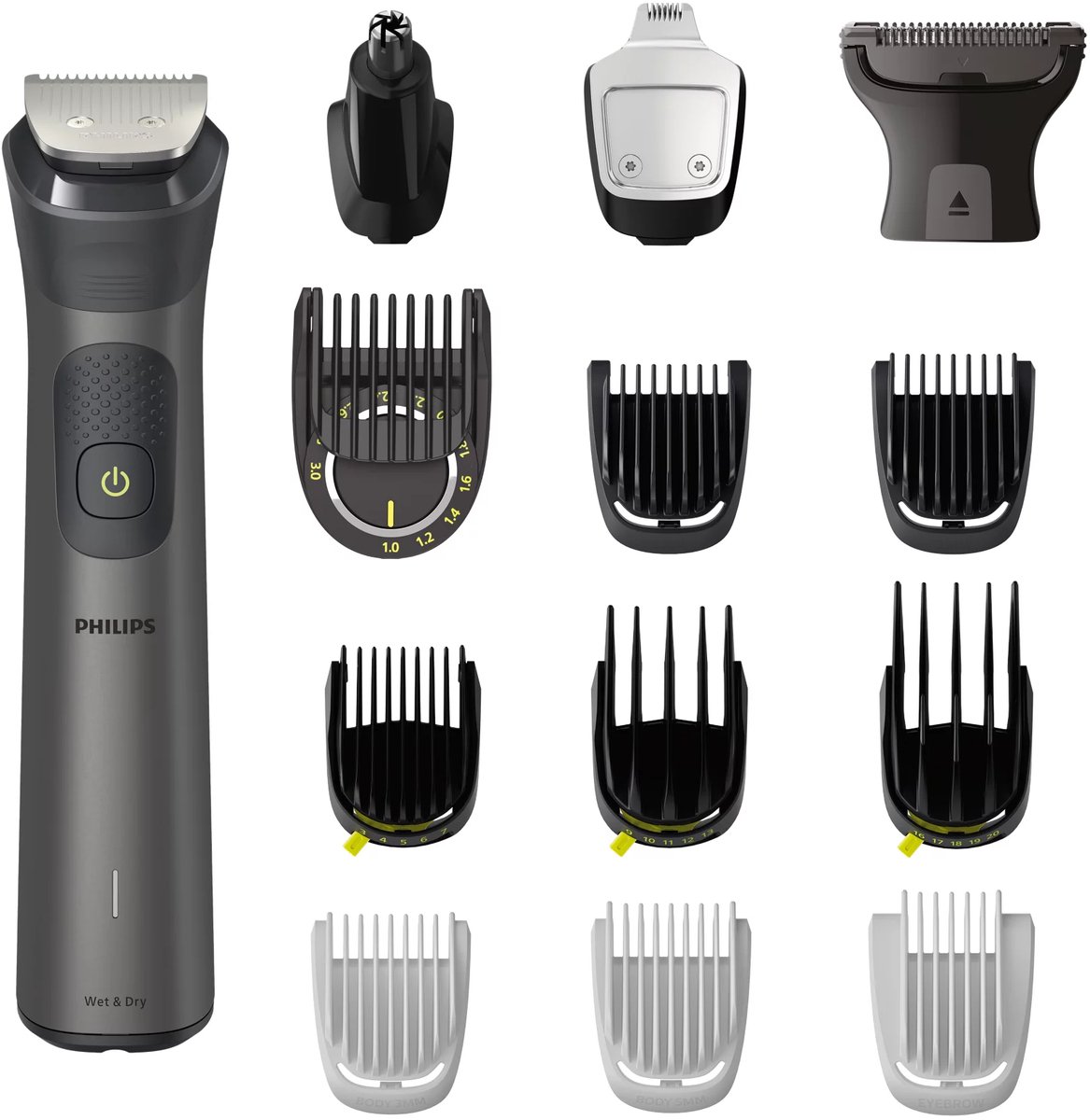 Philips Series 7000 MG7940/75 - All-in-One Trimmer - 15-in-1 - Gezicht, Haar & Lichaam - Zilver