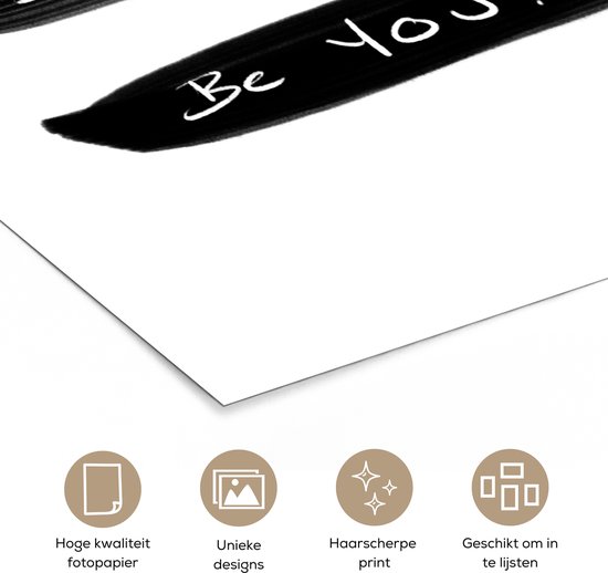 Affiche Citations - Soyez heureux, soyez brillant, soyez vous - Proverbes - Motivation - 40x60 cm