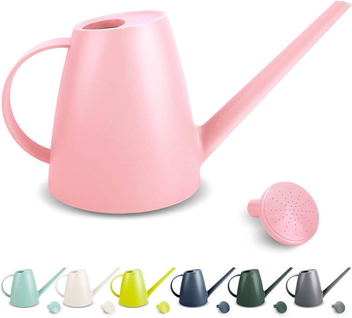 Gieter Kamerplanten - Waterkan Bloem - Planten Water Geven - Lange Dunne Tuit - 1.8 Liter - Roze