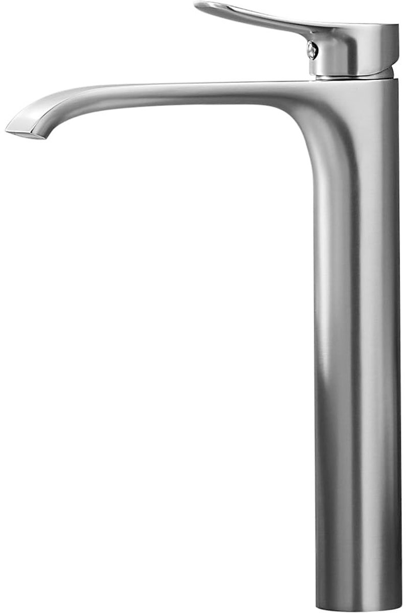 Dailygoods - Geborstelde Nikkel Badkamer Wastafel Kraan - Waterval Mengkraan
