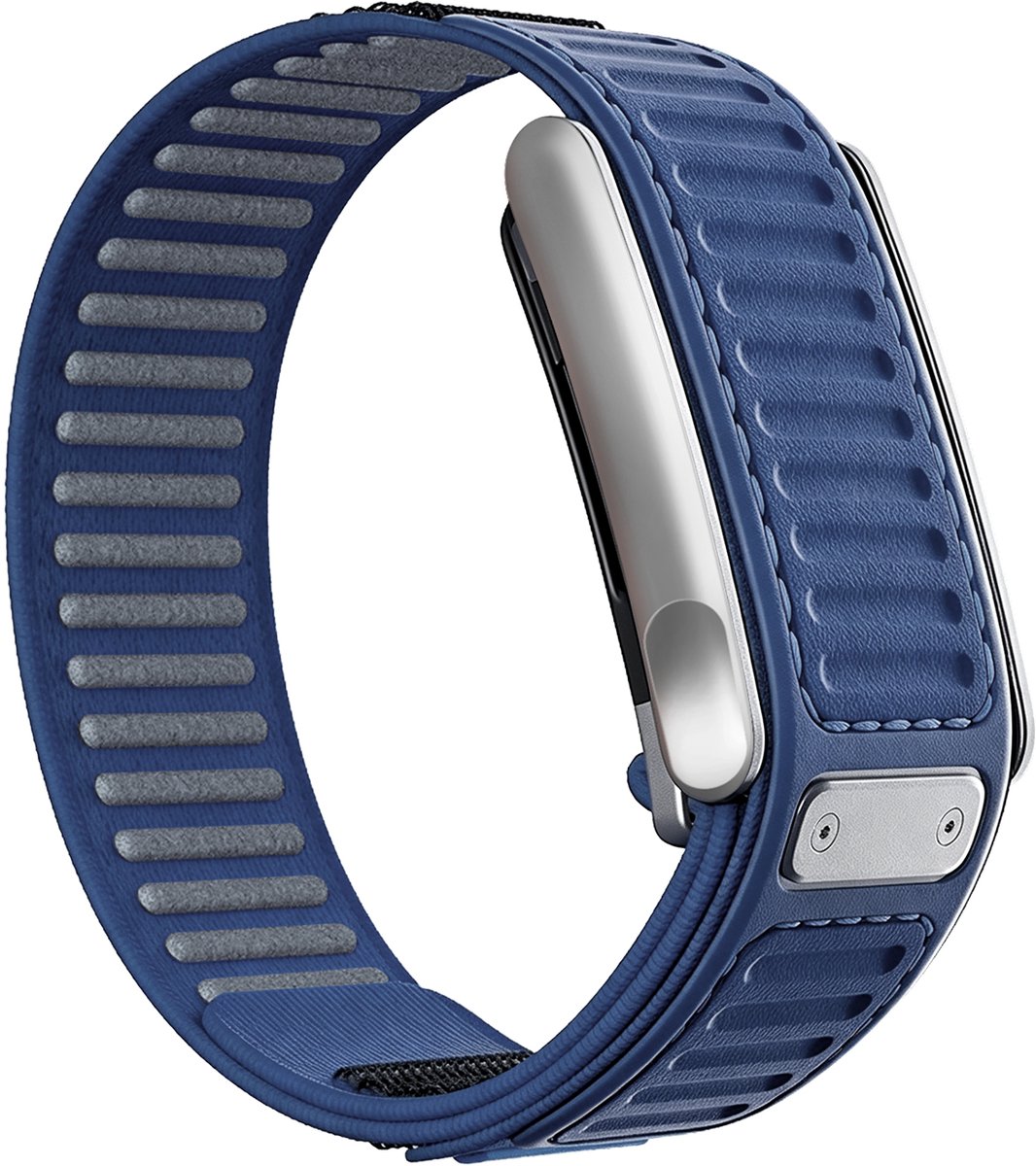 Strap-it Hybrid bandje Nylon geschikt voor WHOOP MG - Blauw