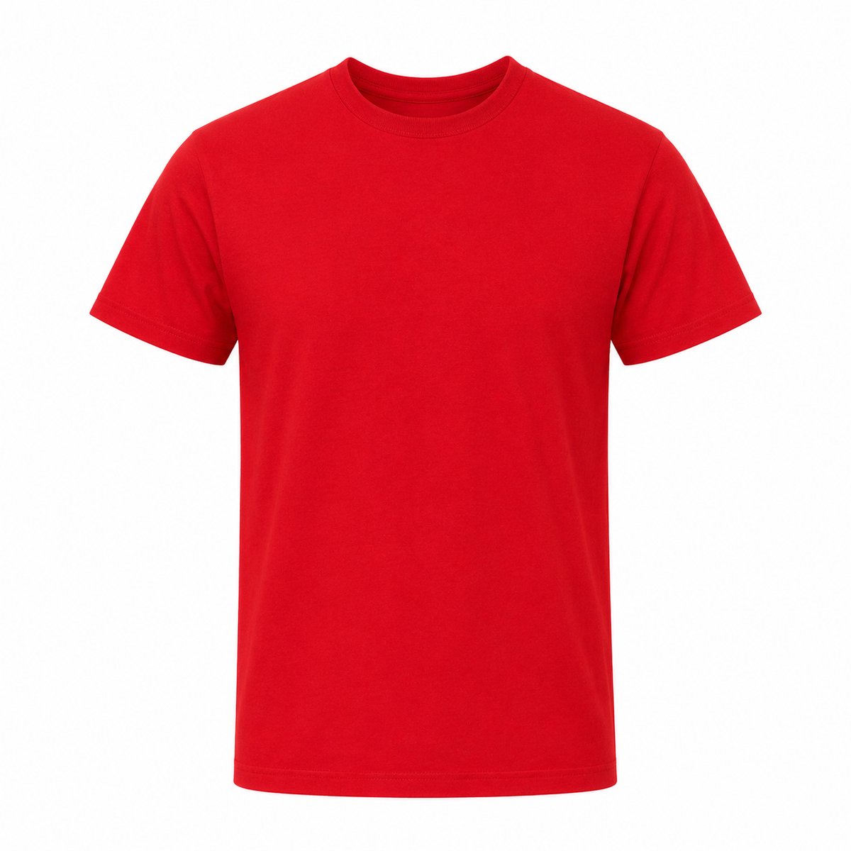 T-shirt Heren – 100% Katoen – Regular Fit – Casual Shirt – Comfortabel Dagelijks Gebruik Rood