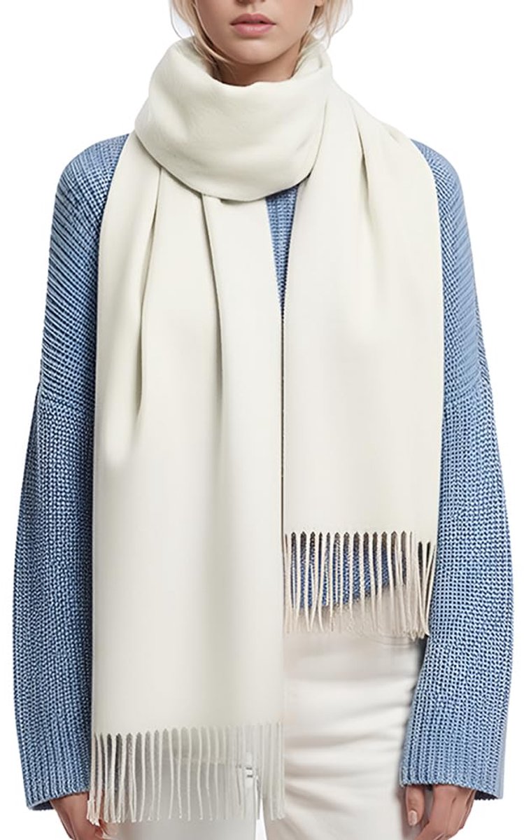 80''*27'' Wollen Sjaal Voor Vrouwen Kasjmier Touch Dames Sjaals Geschenkdoos Sjaals en Wraps Winter Dikke Oversized Sjaal