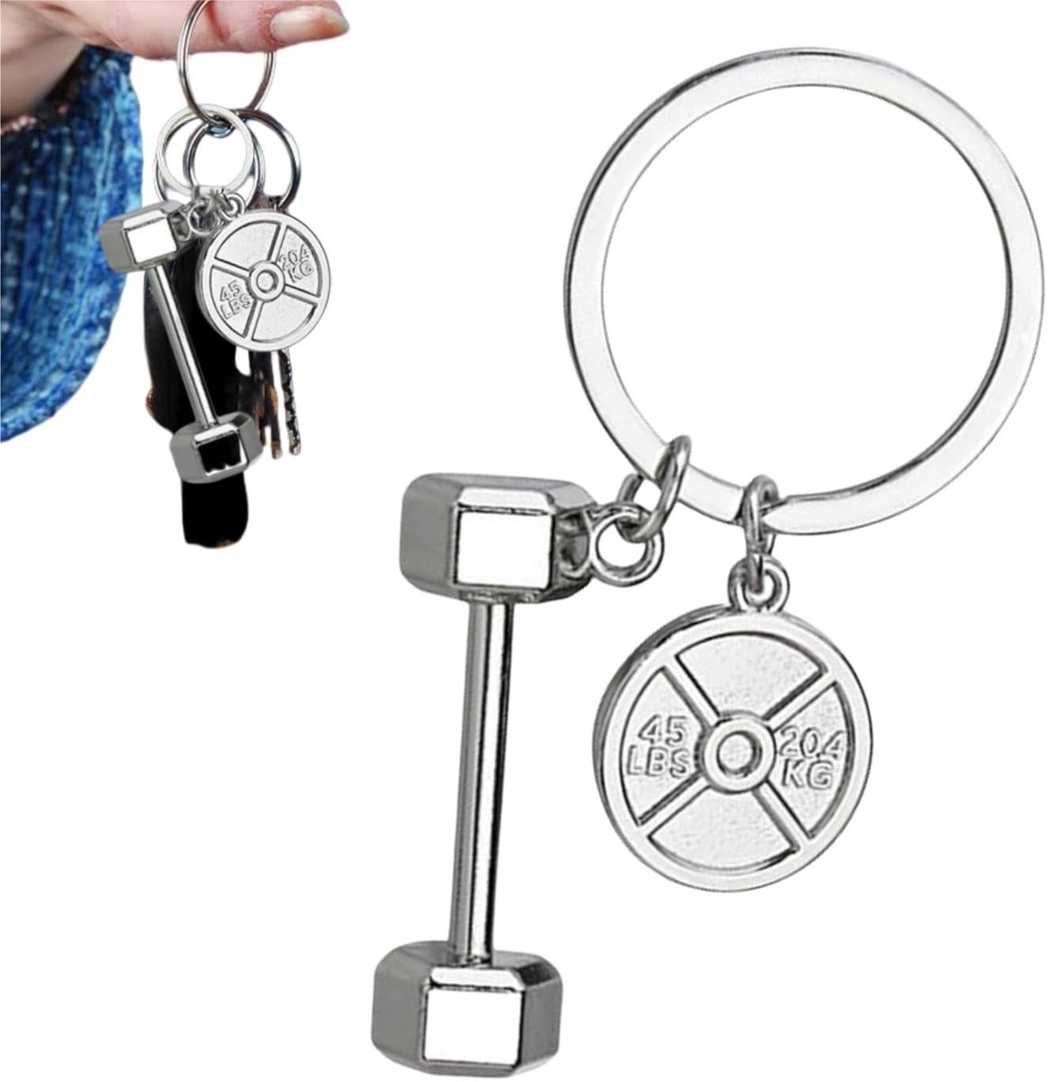 Dailygoods - Sleutelhanger Halter Gewicht voor Fitness en Sport