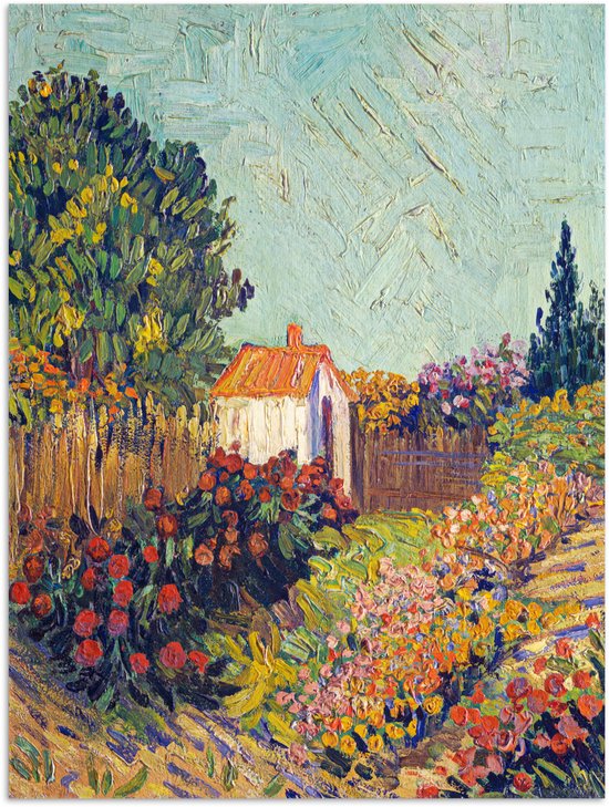 Poster 60x80 cm - Landschap - Vincent van Gogh - Posters - Kamer decoratie - Wanddecoratie woonkamer - Muurdecoratie slaapkamer