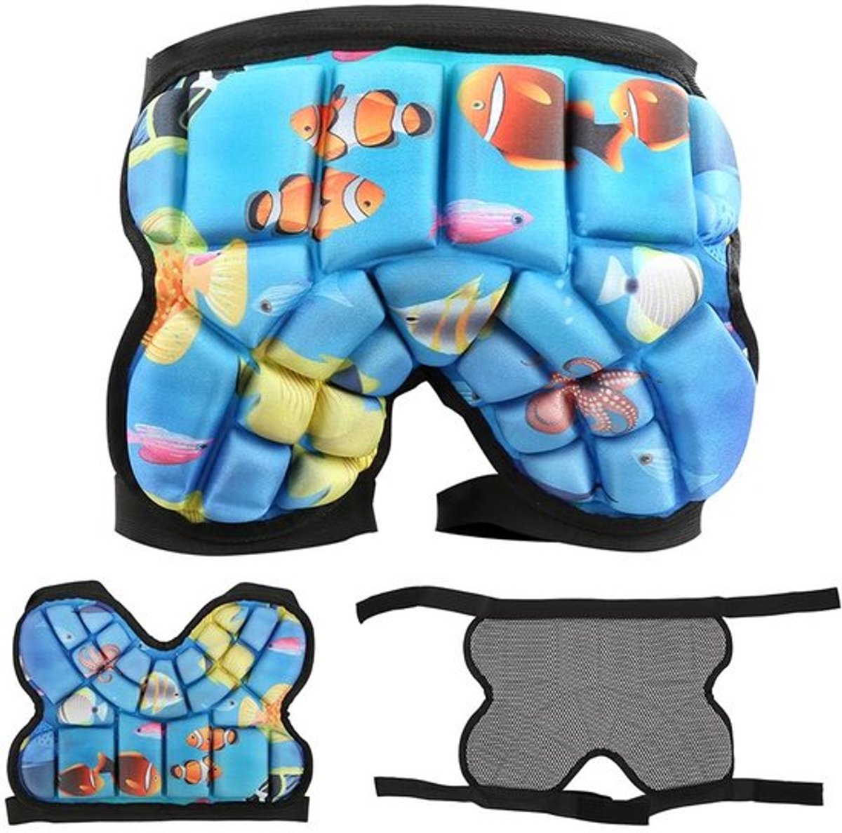 Jhubersproducts Heupbescherming Gewatteerde kindershorts Ideaal Blauw