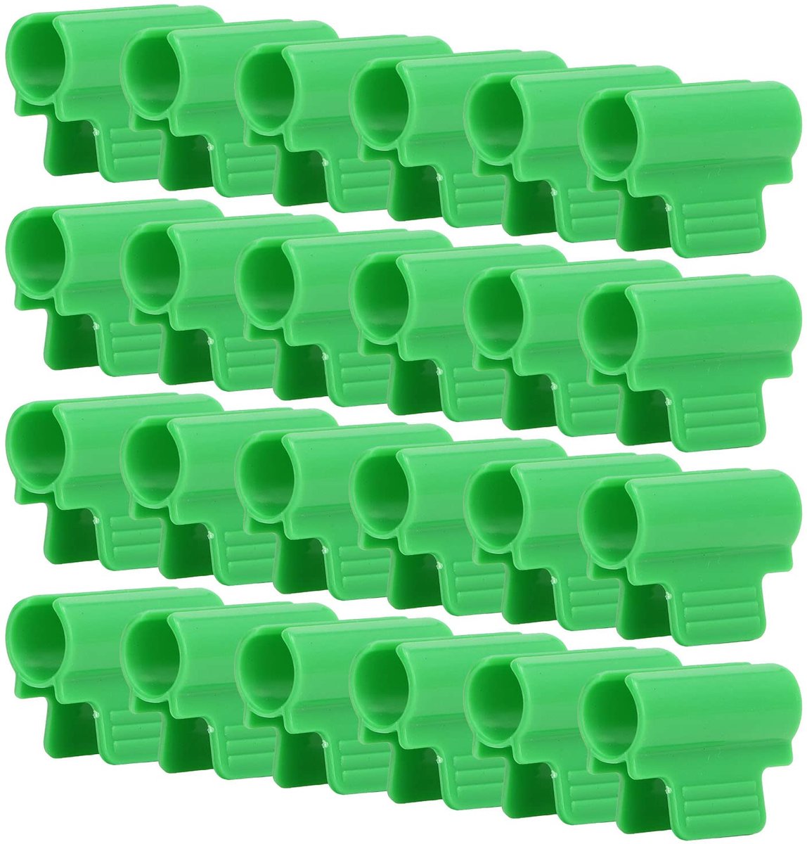 Kasklemmen Clips. 24st Enkele kop Antislipnet Tunnel Hoop Clips Schaduwnet Staafclip (19 mm)