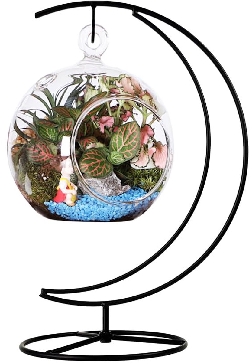 Display Stand Ijzer Opknoping Stand Houder Haken voor Opknoping Glas Globe Air Plant Terrarium Bal Kerst Ornament Thuis Bruiloft Decoratie