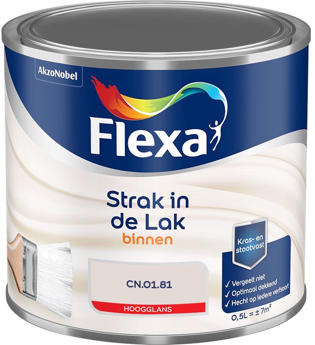 Flexa - Strak In De Lak Binnenlak Hoogglans - Cn.01.81 - Mengverf - 500 Ml