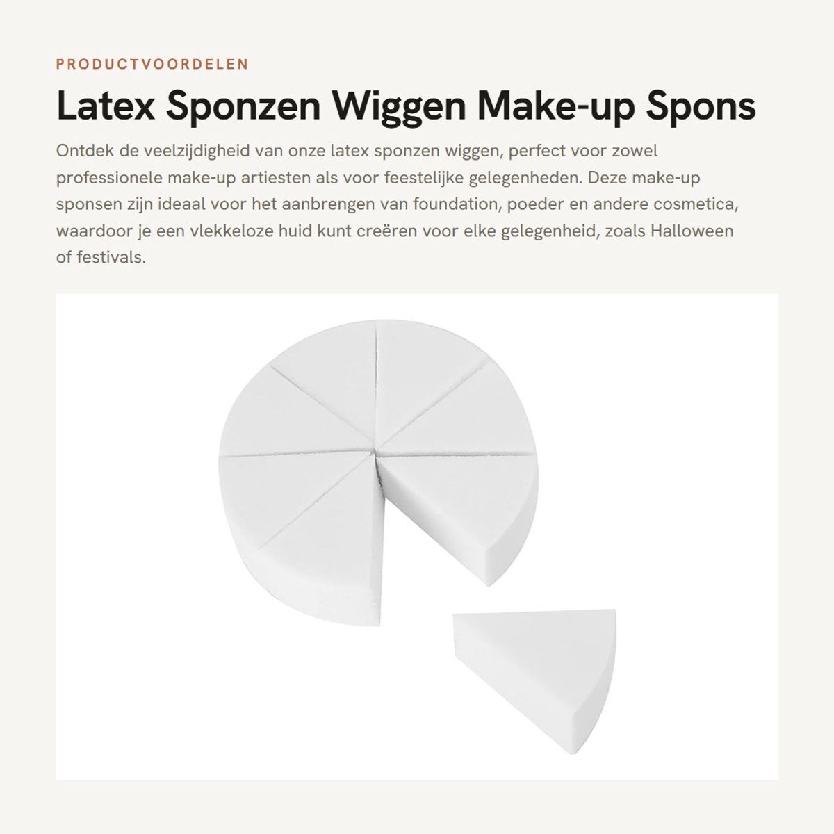 Dailygoods- Make-up Spons Hoge Kwaliteit - Latex Sponzen - Cosmetische Tool - Make-up Sponsje - Make-up Applicator - Geschikt voor Festivals