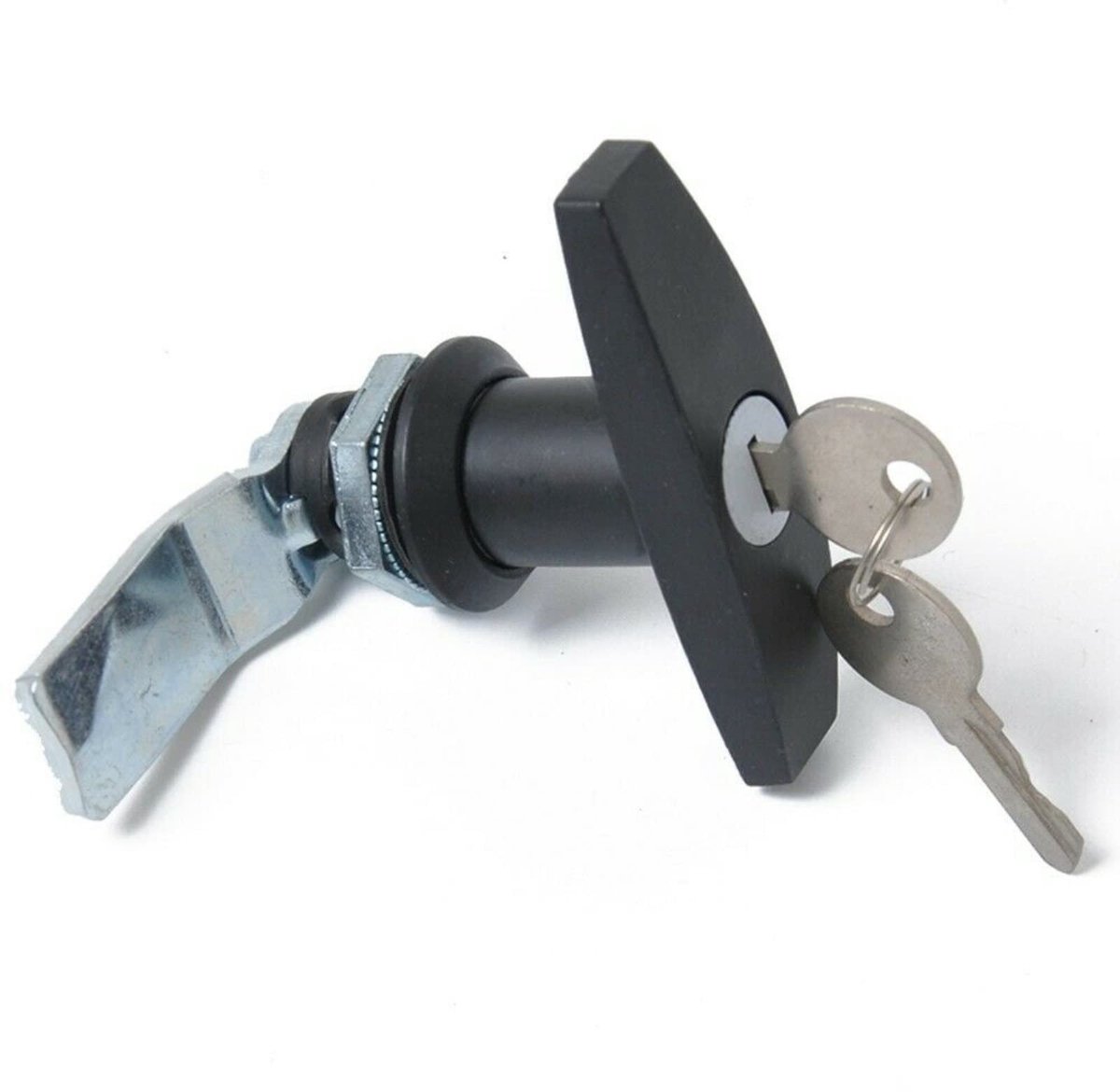 Dailygoods- T-handgreepslot met 2 Sleutels - Deurslot Buitendeur - Deurslot met Sleutel - Garagedeurslot - Vrachtwagendop - Aanhangwagen