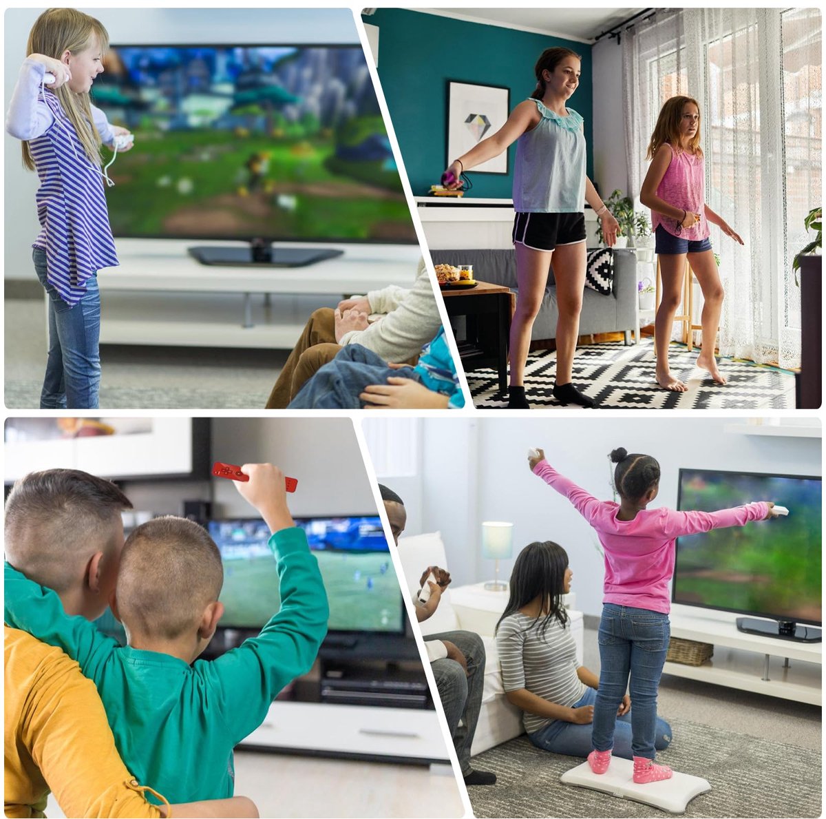 2-in-1 laadstation voor Wii-afstandsbediening met 4 accu's, externe oplader, draagbaar dual laadstation voor Wii-controller, WiiRemote docking station met netsnoer (zwart)