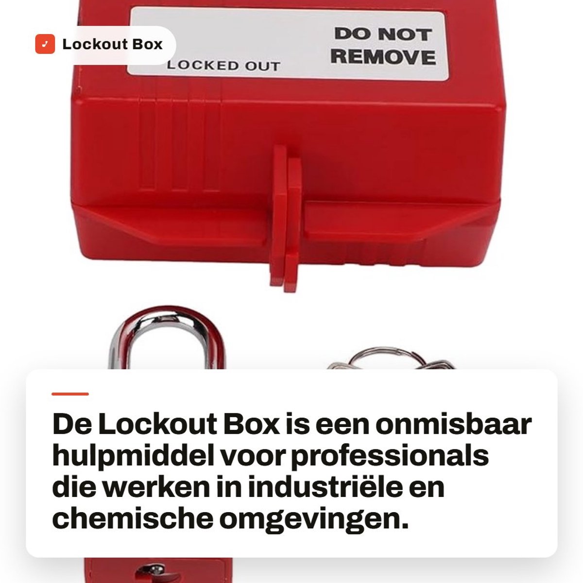 Dailygoods - Lockout Box - Vergrendelingsapparaat voor Elektrische Stekkers - 100-220V - Inclusief 38 mm Hangslot - Veiligheid en Bescherming - Ideaal...