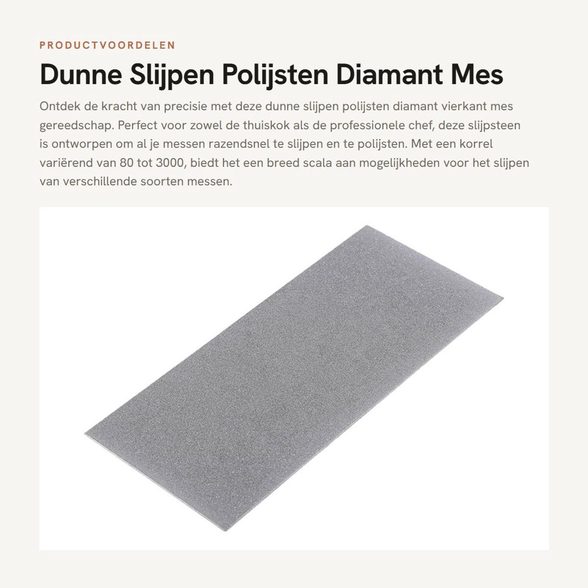 Dailygoods- Wetsteen 80-3000 korrel - Slijpsteen voor messen - Slijpsteen diamant - Duurzaam materiaal - Gemakkelijk mee te nemen - Efficiënt slijpen
