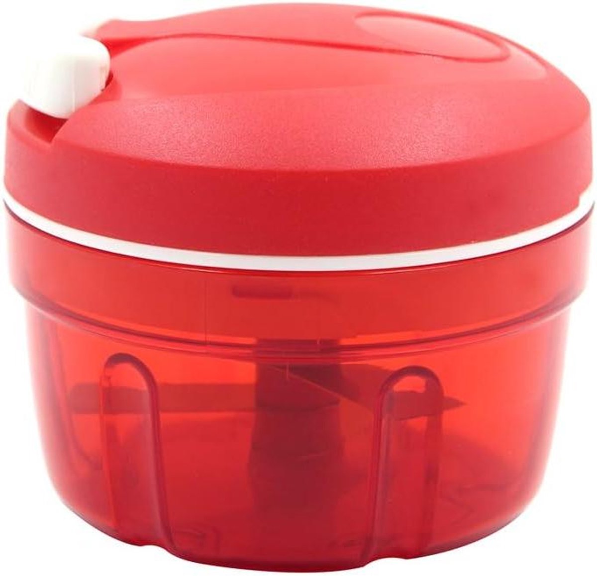 Keuken Snijder - Groente Hakker - Snel Ingrediënten - 3 Scherpe Messen - 11 x 10 cm - Rood