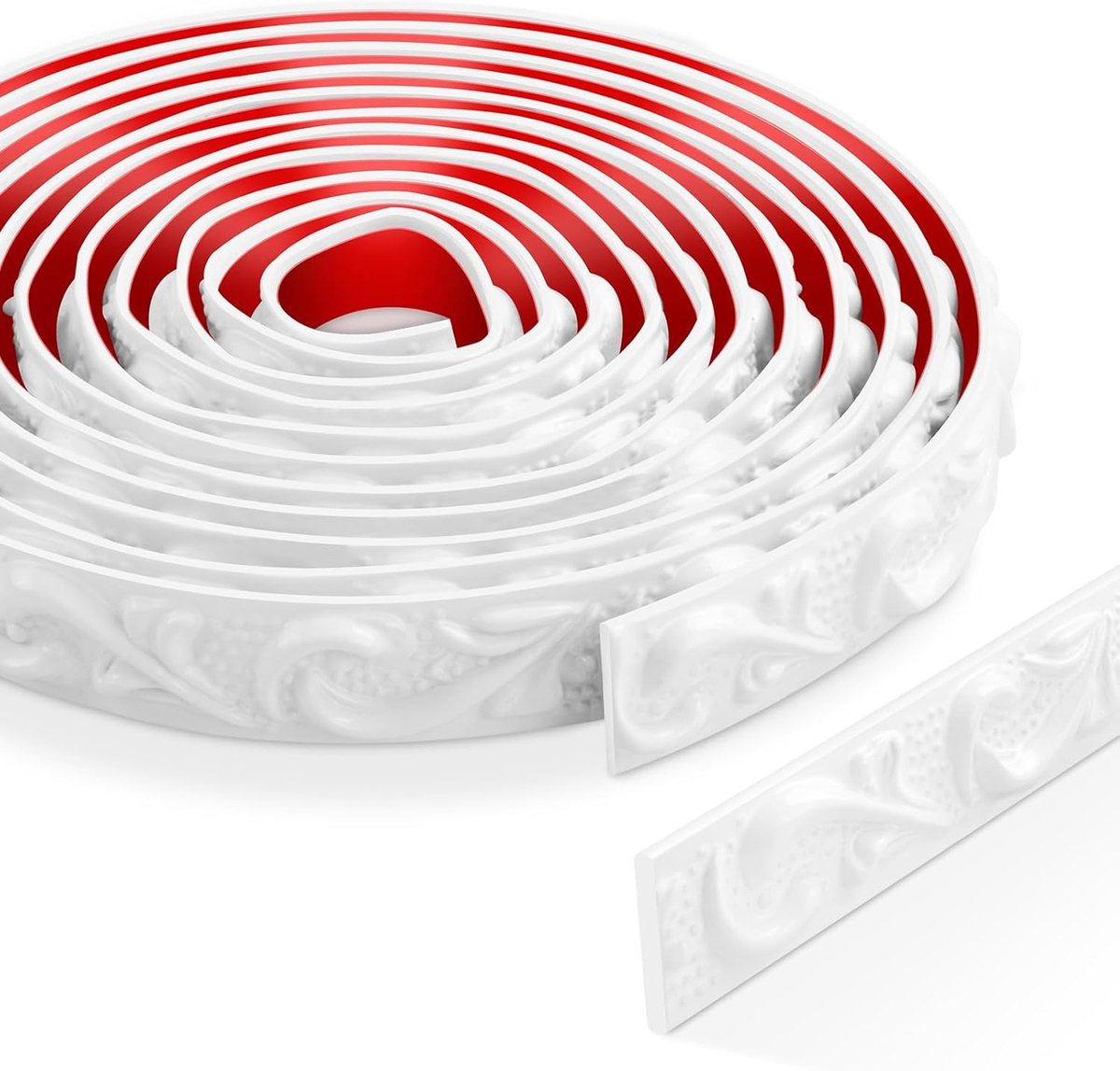 Zelfklevende Decoratieve Moulding voor 3D Wanddecoraties, Spiegellijsten, Deurlijsten en Plafonds in Wit voor Thuisdecoratie