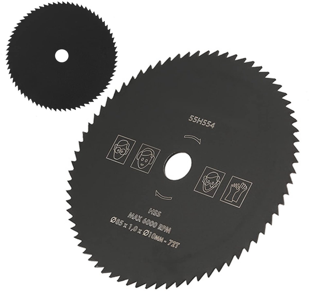 Dailygoods - Cirkelzaagblad - Snelle en gladde zaagsneden - 85 mm - 72 Tanden - Voor hout en metaal - Compact model