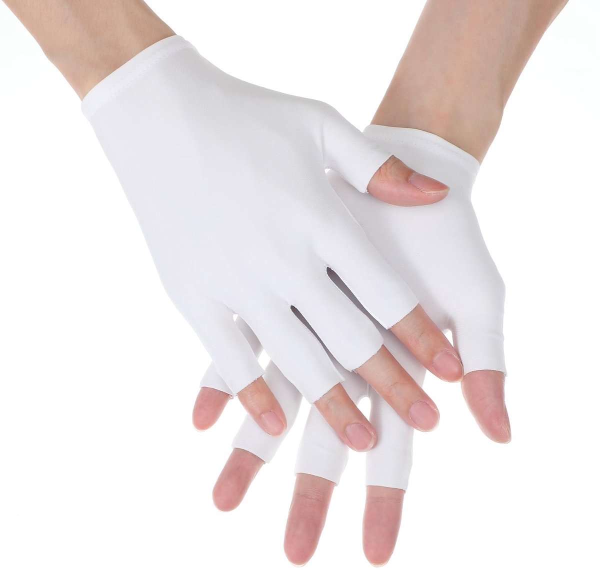 Dailygoods- Eczeemhandschoenen 4 Paar - Vingerloze Handschoenen - Katoenen Hydraterende Handschoenen - Zacht en Comfortabel - Voor Nachtelijke Hydratatie