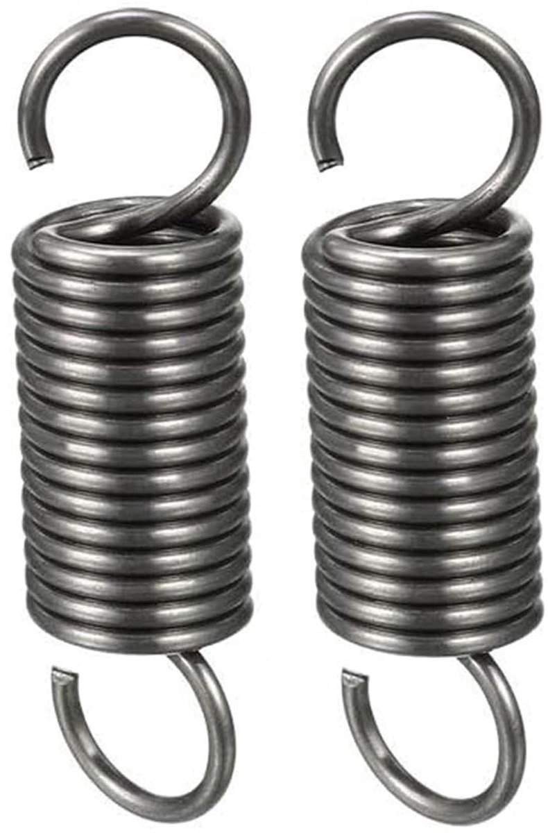 Trekveren - Spanveren - Reparatieprojecten - Dubbele haak - 2 stuks 300 mm - Metaal