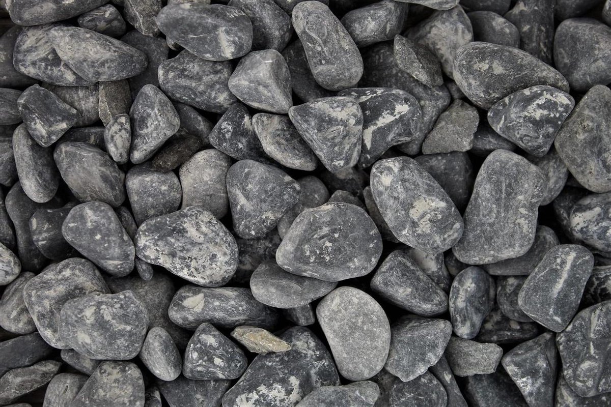 Decoratiegrind Nero Ebano - Tuingrind Vijvergrind - Tuin Aankleden - Weerbestendig Duurzaam - 1 kg 15-25 mm - Zwart Antraciet